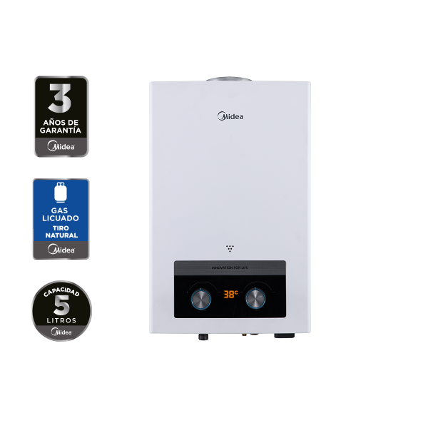 Calefont Tiro Natural 5Lts Midea